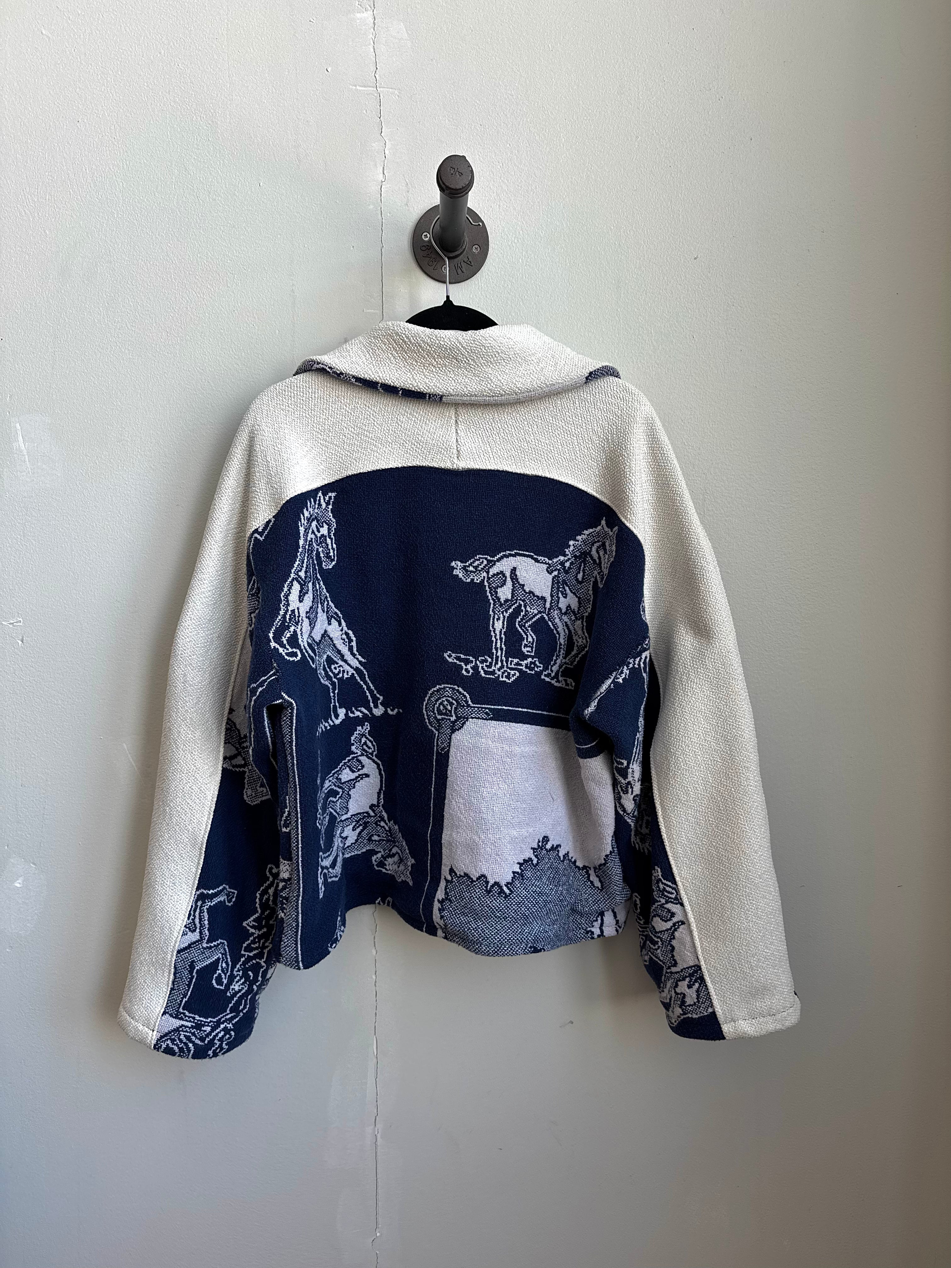 "Year of the Horse" Woven Tapestry Blanket