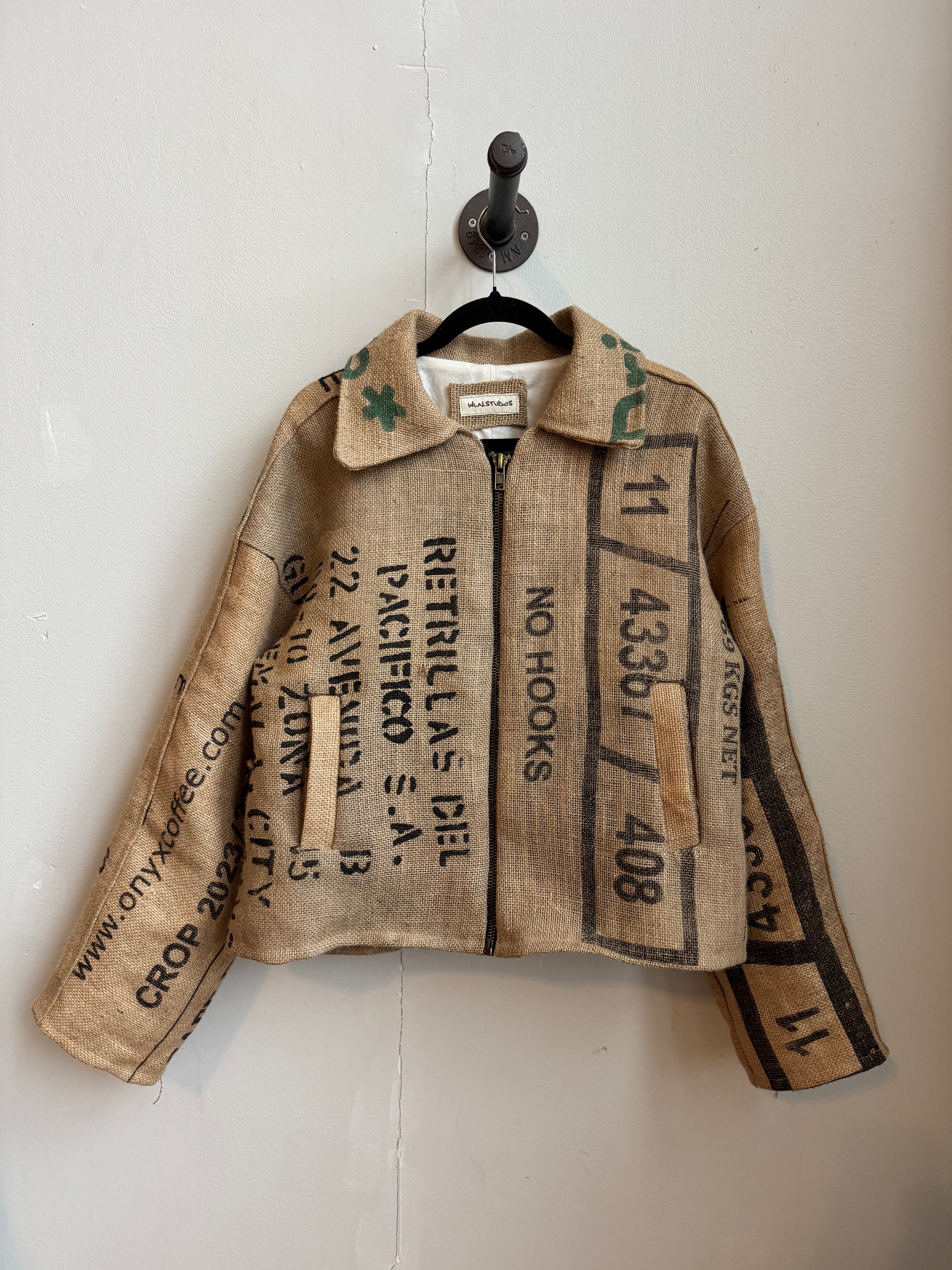 "NO HOOKS" Coffee Sack Jacket