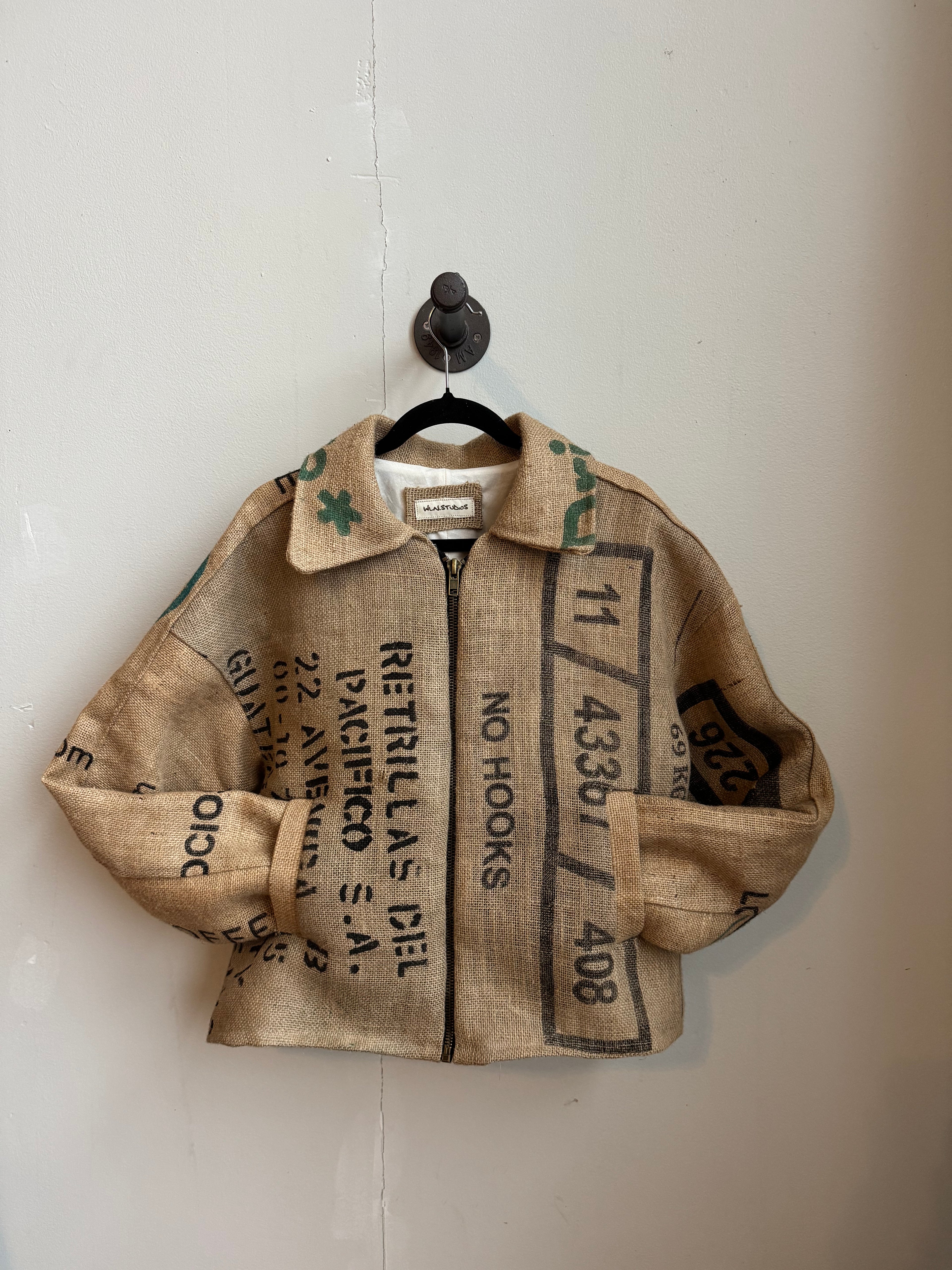 "NO HOOKS" Coffee Sack Jacket
