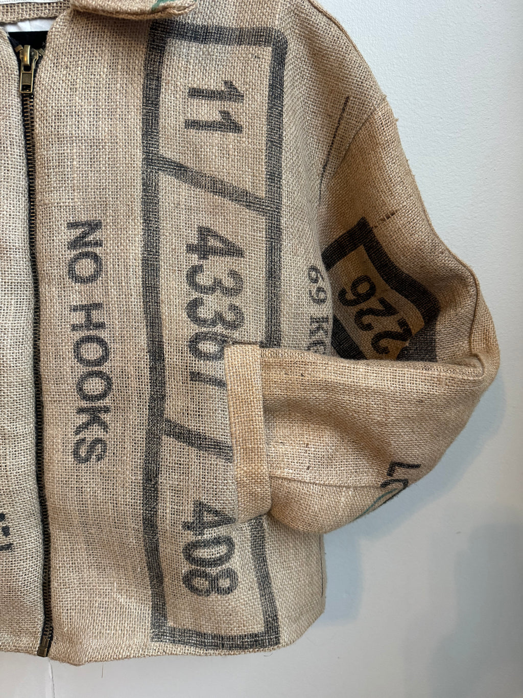 "NO HOOKS" Coffee Sack Jacket